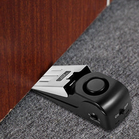 EMDMAK door stop alarm pack 2, side view, compact security for travel.
