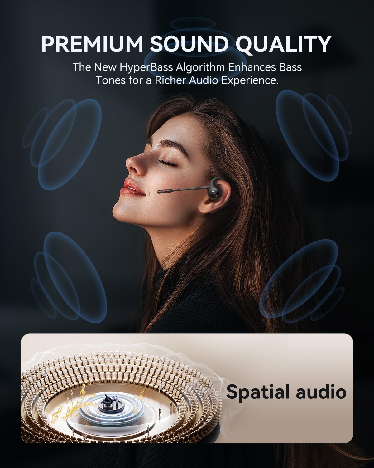 EMEET AirFlow noise cancelling icon indicating focused conversations