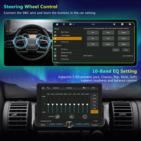Emeito FM/AM radio with 10-band EQ for tailored sound.