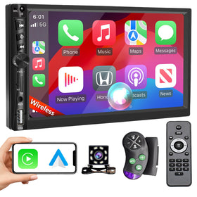 Emeito front panel touchscreen showing CarPlay for easy access