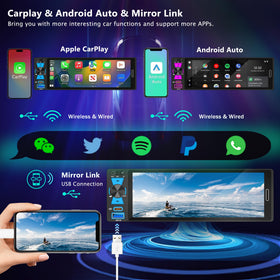 Emeito wireless CarPlay and Android Auto for hands free control