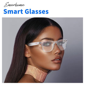 Emerhome smart glasses AI voice assistant in action