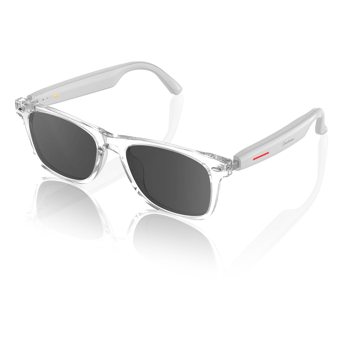 Emerhome smart sunglasses angle shot highlights sleek design for daily wear