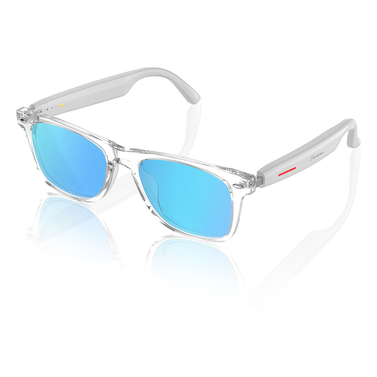 Emerhome smart sunglasses with Bluetooth speakers for hands-free calls and music.