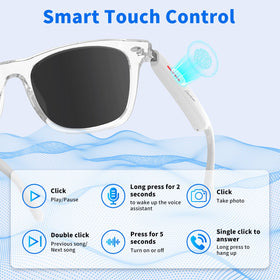 Emerhome smart sunglasses open-ear audio evokes clear sound while staying aware