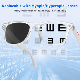 Emerhome smart sunglasses touch control close-up emphasizes effortless hands-free management