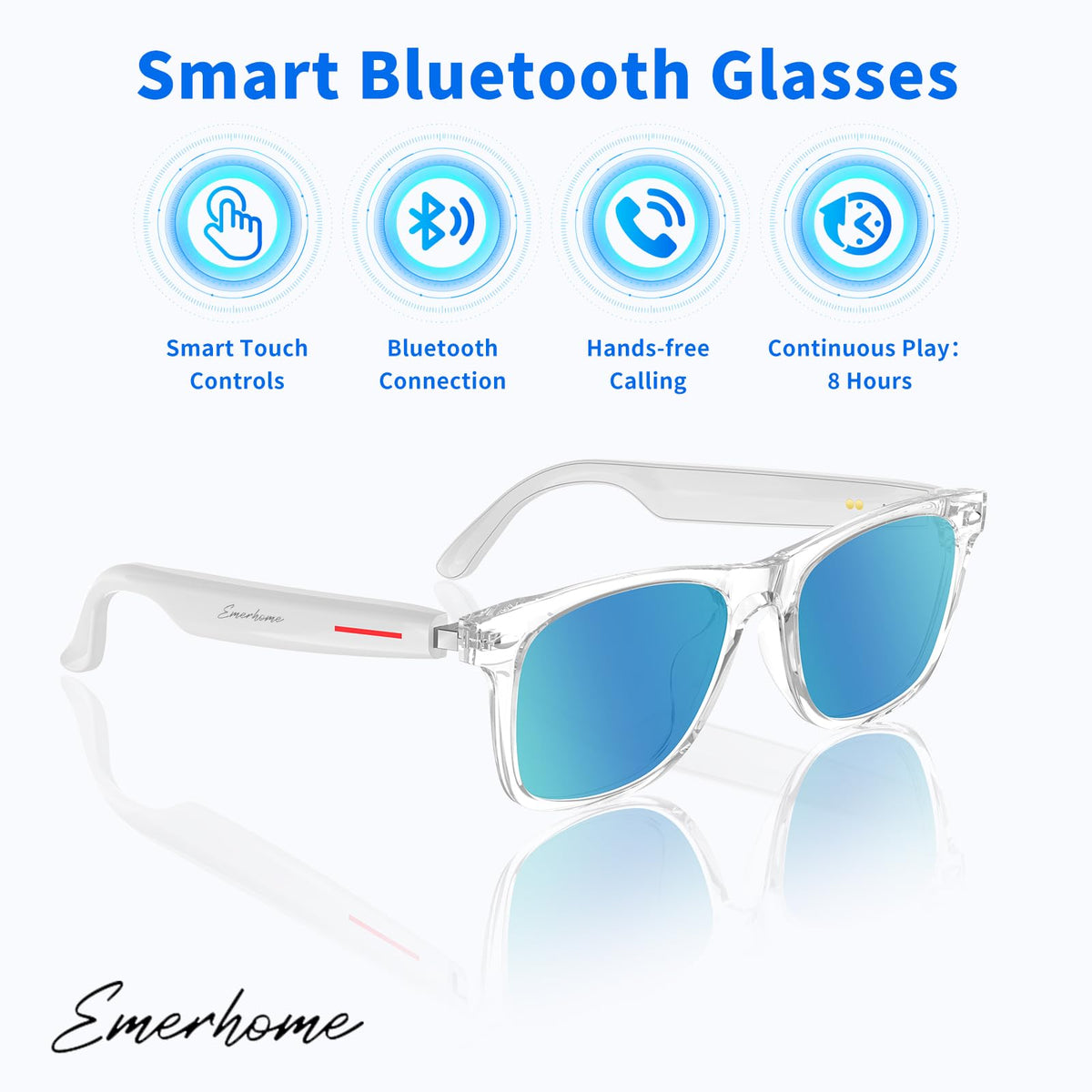 Emerhome sunglasses with UV protection for outdoor activities.