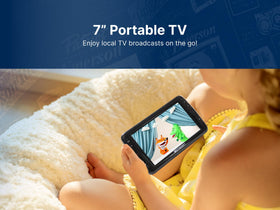 Emerson 7-inch compact design suits travel, RV living, kitchens, and dorms.