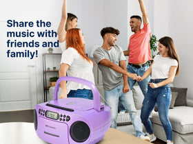 Emerson AC/DC and battery operation supports home use or outdoor adventures