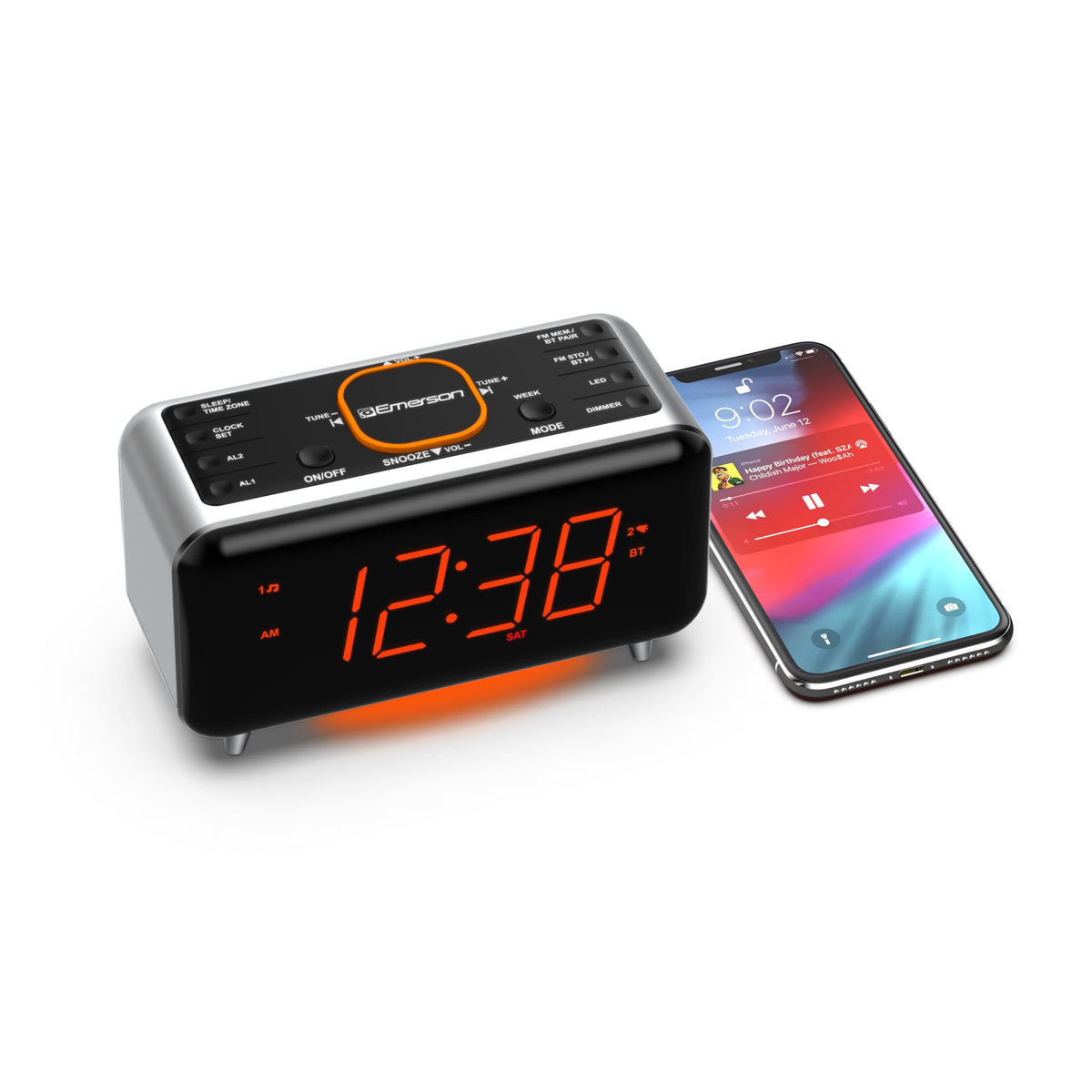 Emerson CKS1521 Bluetooth streaming from a phone for easy audio
