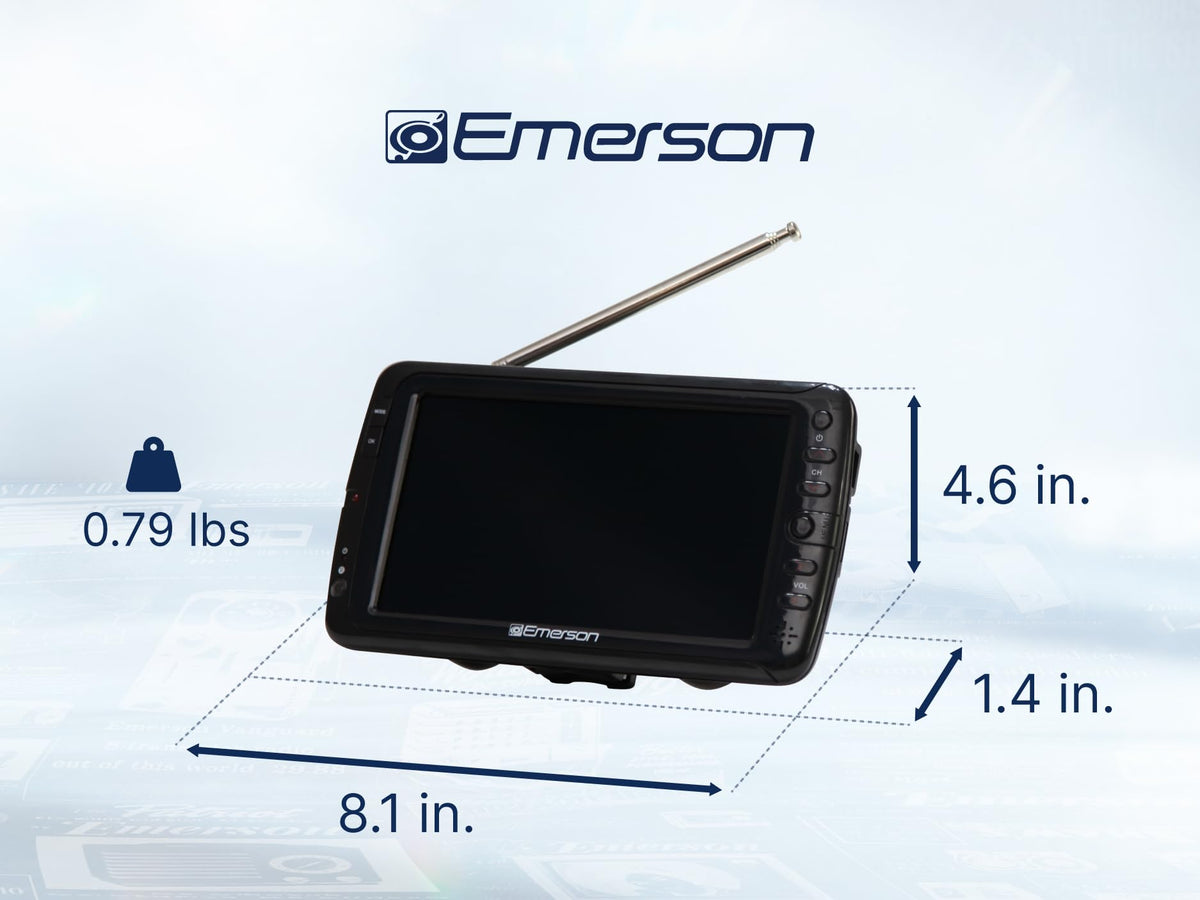 Emerson TV with HDMI USB AV inputs for flexible entertainment setups.
