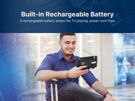 Emerson mini HDTV supports multiple devices for on-the-go entertainment.
