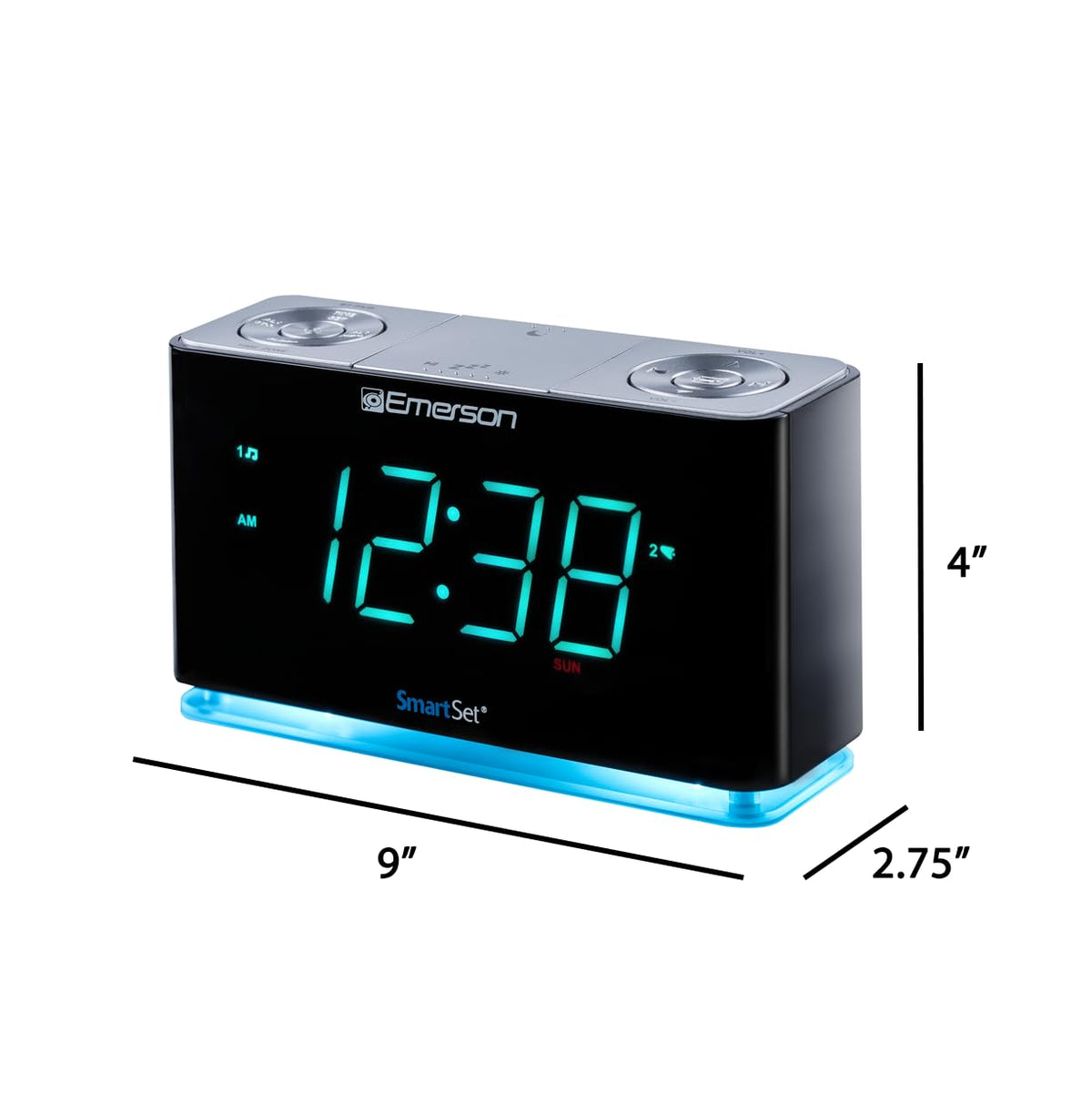 Emerson beside smartphone to show compact size and space-saving benefit