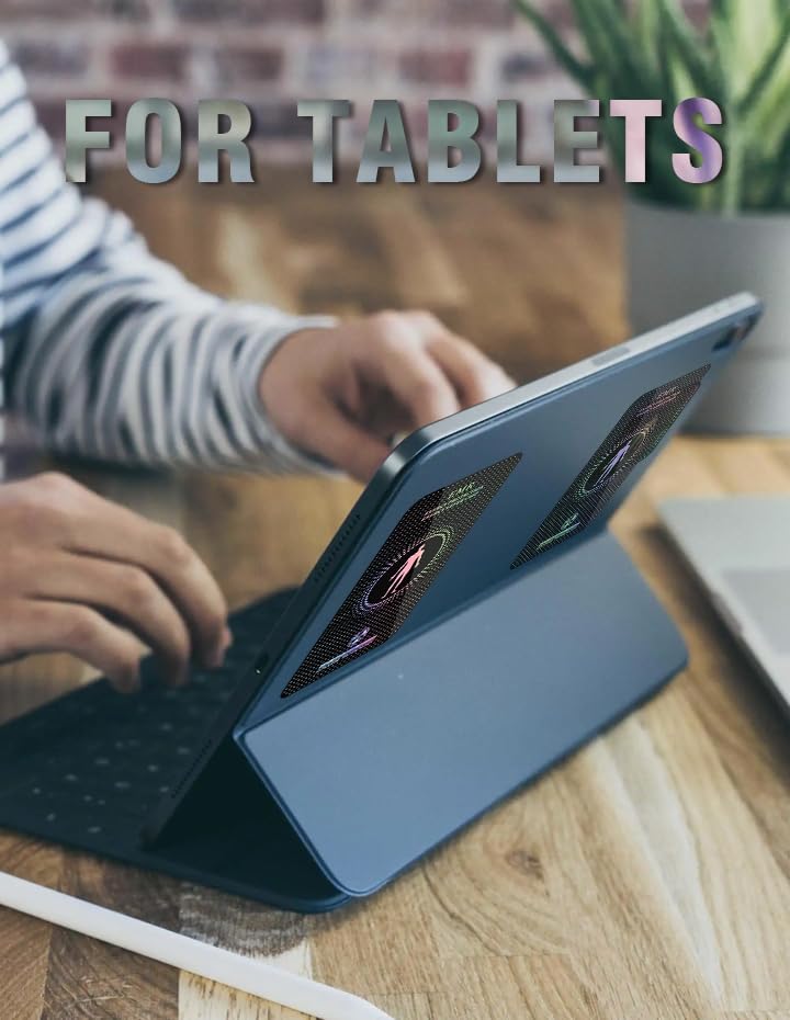 Ultra-thin sticker usable inside or outside cases for a clean look.