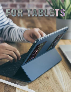 Ultra-thin sticker usable inside or outside cases for a clean look.