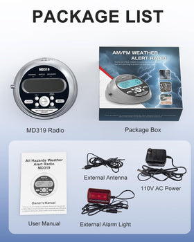 Emgykit MD319 retail box with user manual illustrating out-of-box setup simplicity