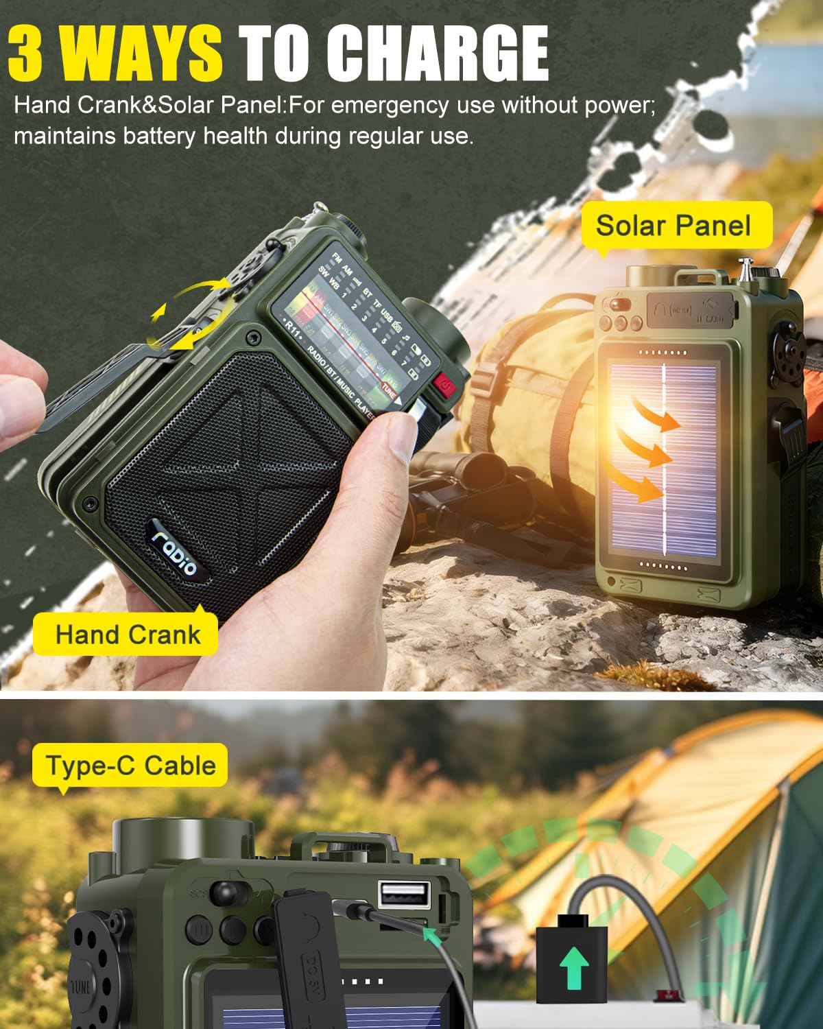 Emgykit R11 flashlight and compass offering illumination and navigation