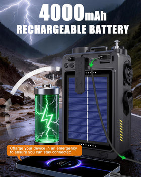 Emgykit R11 flashlight and compass visible, reliable navigation and light