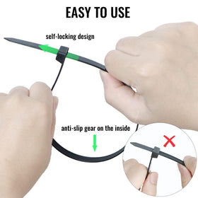 EMINCOUP zip tie suitable for indoor and outdoor use in various settings.