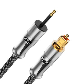 EMK 24K gold-plated mini Toslink connector for pristine digital audio.