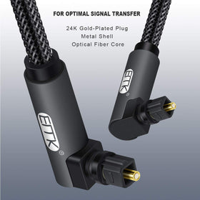 EMK 6.0 mm od Toslink cable balances durability with flexibility