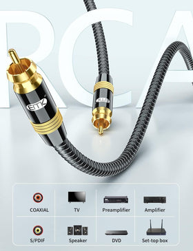 EMK copper-clad center conductor enables efficient, low-loss audio transmission.
