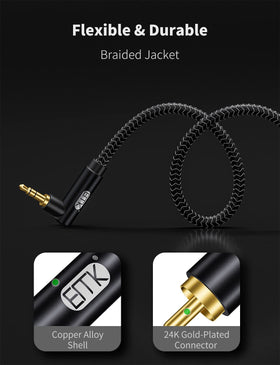 EMK double-braided nylon exterior resists tangles and wear during daily use.