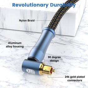 EMK fiber optic cable reduces EMI and RFI for clearer sound.