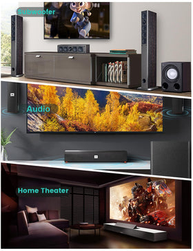 EMK ideal for home theater and gaming setups with cleaner cable management.