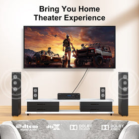 EMK nylon-jacketed cable resists kinks for durable home theater setups.