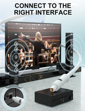 EMK PMMA fiber core enhances audio clarity for immersive entertainment.