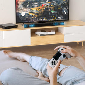 EMK 24K Toslink cable delivering high-quality digital audio in a home theater.