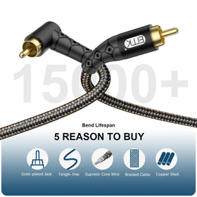 EMK 2m RCA cable fits larger rooms with flexible placement.
