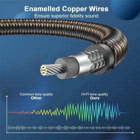 Compact EMK splitter sits at 30 cm, keeping cables neat in entertainment centers