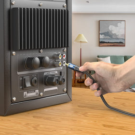 EMK RCA to RCA ensures clear left-right stereo signals for hi-fi systems.