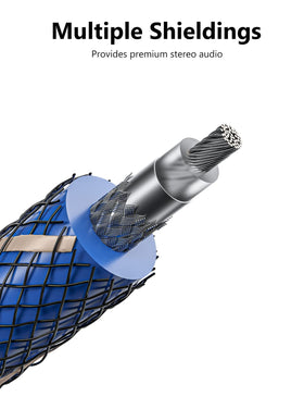 EMK cable beside ruler showing 2m (6.6ft) length for flexible placement