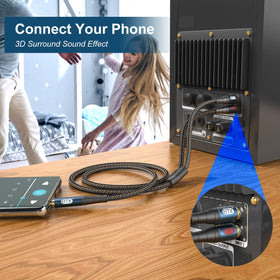 EMK two-way audio cable supports flexible connections between devices.