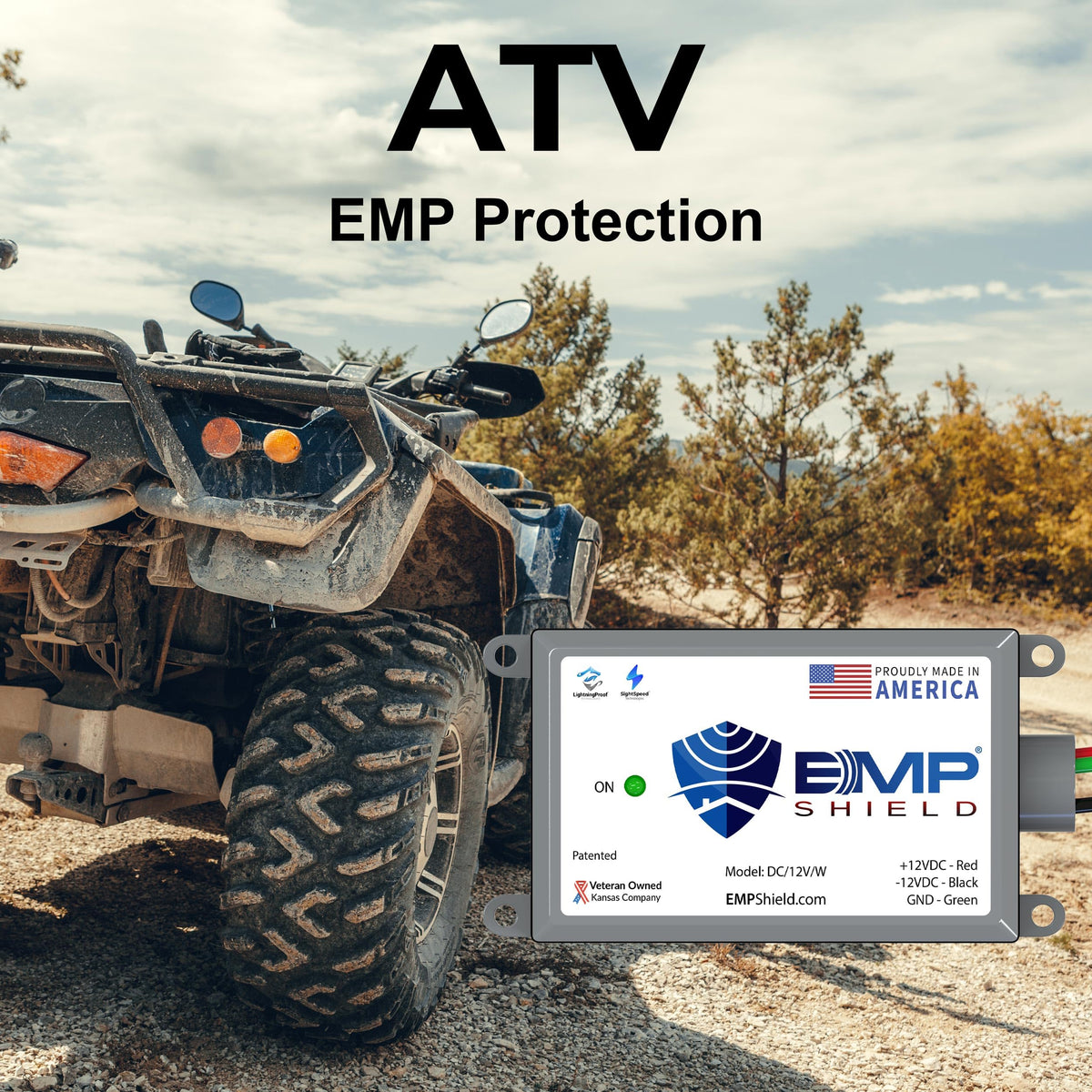 EMP Shield mounted unit provides surge protection for critical vehicle systems