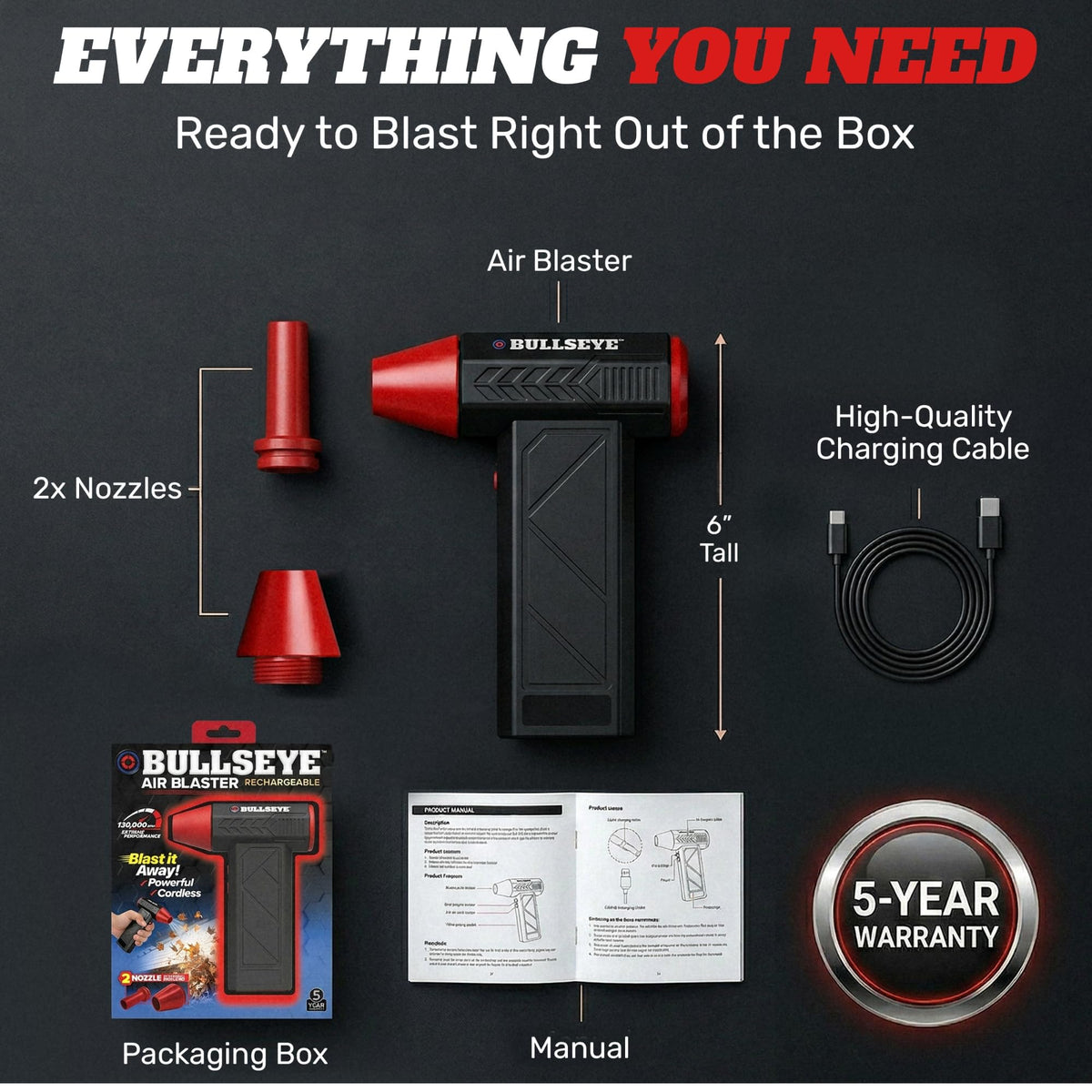 EMSON BULLSEYE with accessories staged in a workshop for practical use
