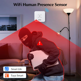 eMylo close-up of millimeter-wave sensor face highlighting detection tech