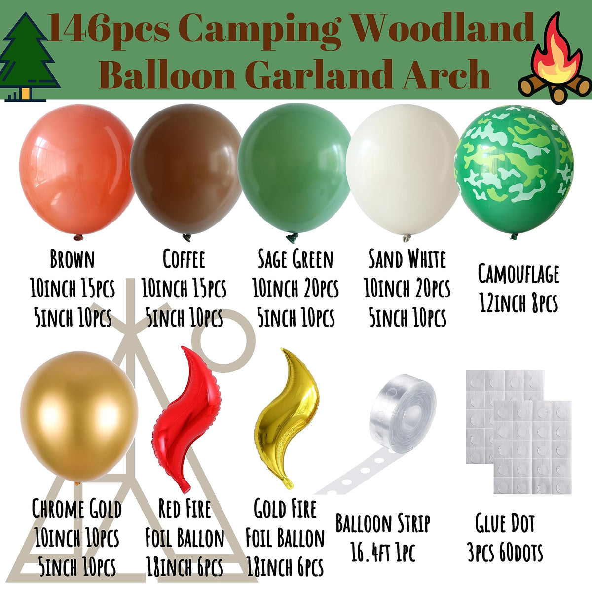 Enanal camouflage balloon close-up showing pattern clarity and realistic look