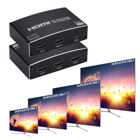 Enbuer HDMI Splitter 1x4 out front view distributes one source to four displays