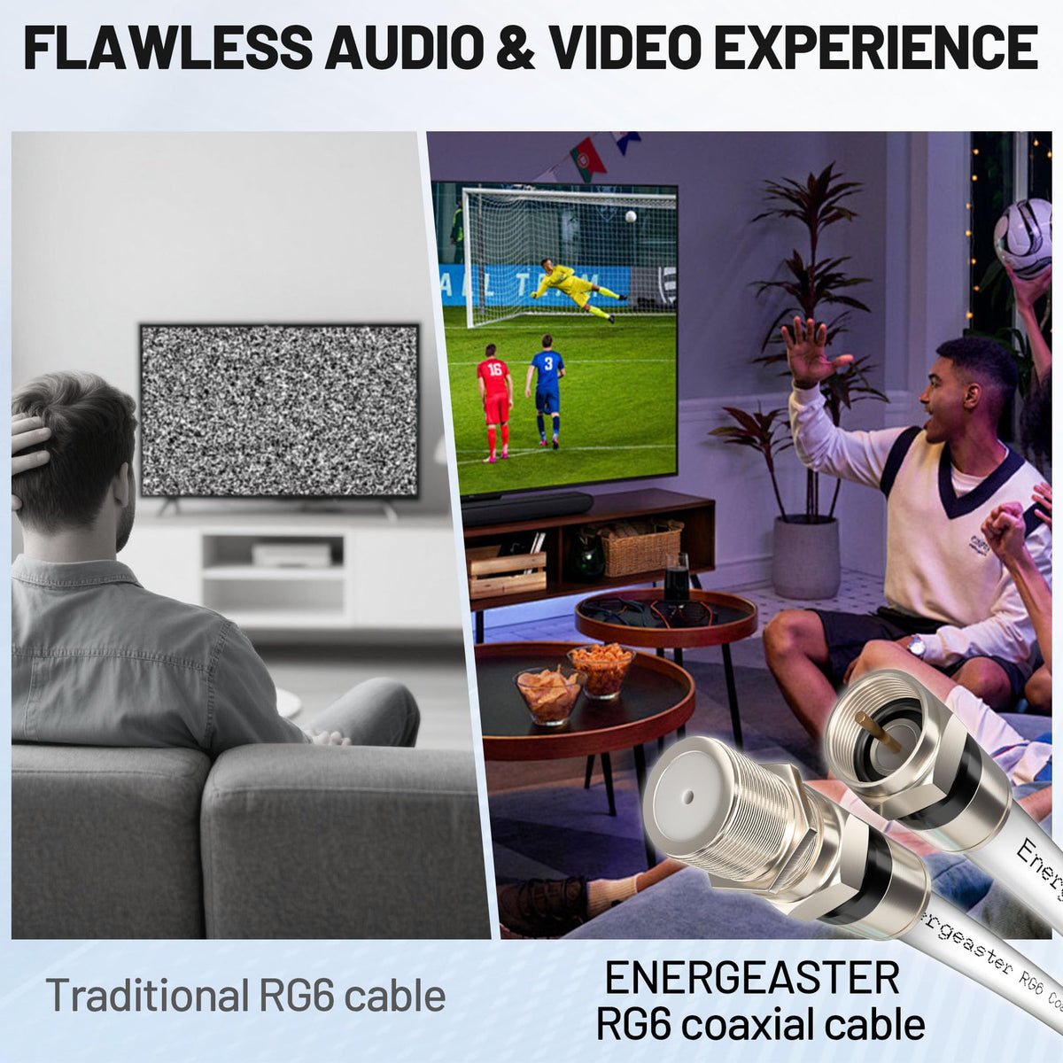 Energeaster 4K HDR and high-speed internet compatibility for modern TVs
