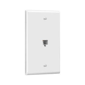 ENERLITES close-up of RJ11 6P4C modular opening showing reliable contact fit