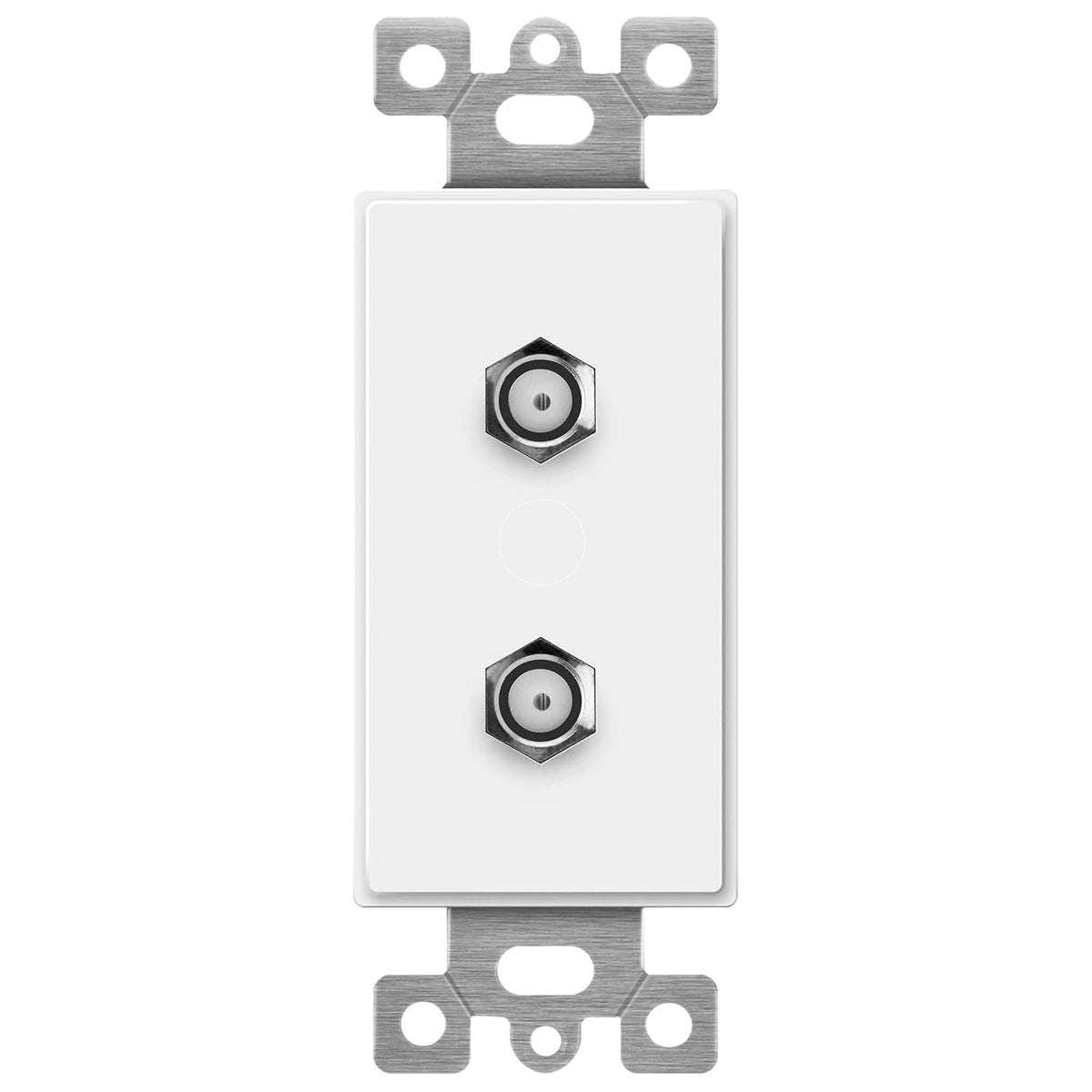 ENERLITES close-up of F-type threaded connector for secure cable attachment and reliable signal