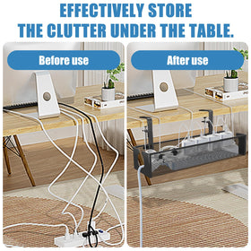 ENGYNC clip-ties-pads help organize cables around multiple devices smoothly