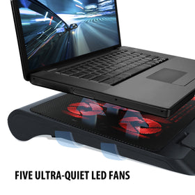 ENHANCE detail of four 70mm fans targeting hot spots for efficient cooling