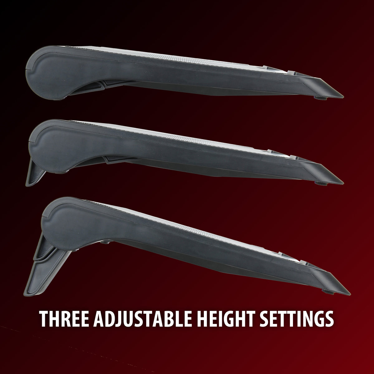 ENHANCE flip-up bumpers holding laptop securely to prevent slipping during use