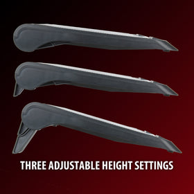 ENHANCE flip-up bumpers holding laptop securely to prevent slipping during use