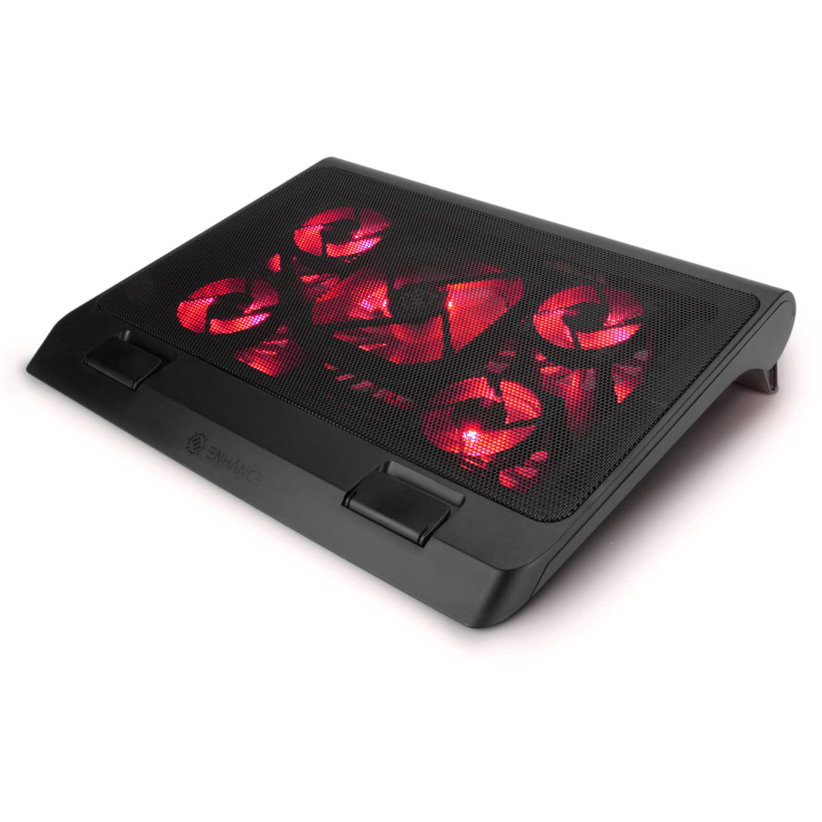 ENHANCE front view showing red cooling pad and large surface for stability and airflow